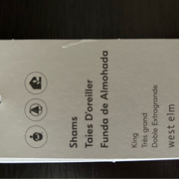 West Elm Gray Duvet Cover & Shams - King (duvet insert not included) - Picture 3 of 5